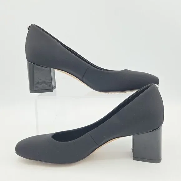 Donald Pliner Black Women's Size 8.5 Block Heel Square Toe  Audrey  EUC - Picture 2 of 8